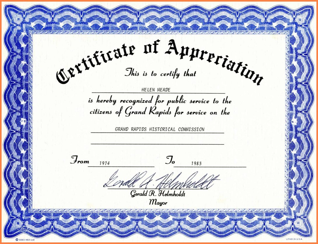 001 Certificate Of Appreciation Template Free Download Word Within Free Certificate Of Appreciation Template Downloads