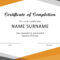 001 Certificate Of Completion Template Throughout Certificate Of Completion Template Construction