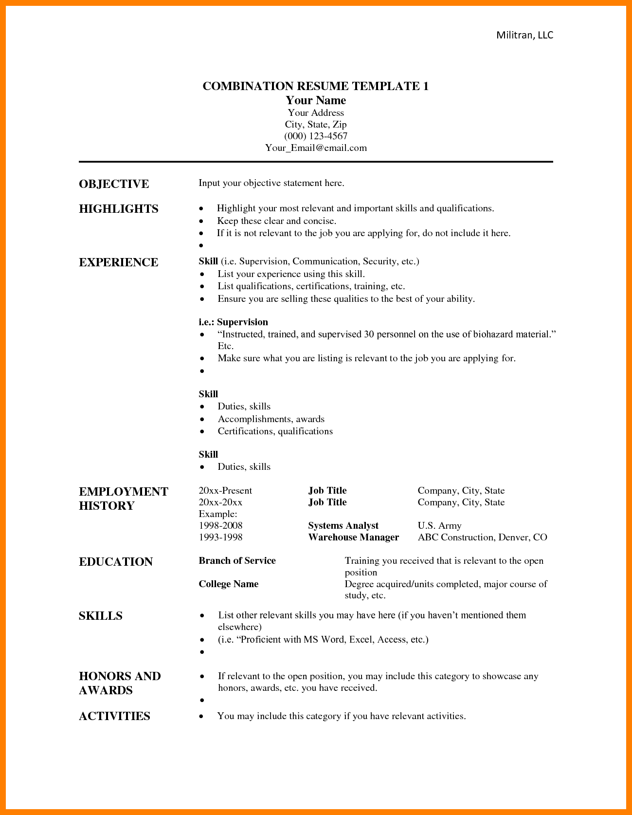 001 Functional Resume Template Microsoft Word Best Inside Combination Resume Template Word
