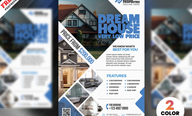 001 Real Estate Flyer Design Psd Template Ideas Templates within Real Estate Brochure Templates Psd Free Download
