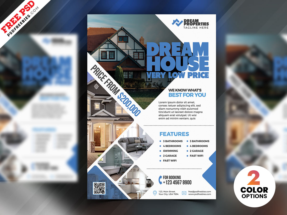 001 Real Estate Flyer Design Psd Template Ideas Templates Within Real Estate Brochure Templates Psd Free Download