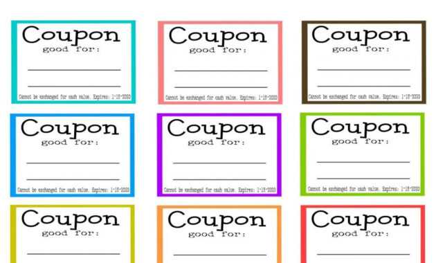 001 Template Ideas Free Printable Coupon Beautiful Templates pertaining to Blank Coupon Template Printable