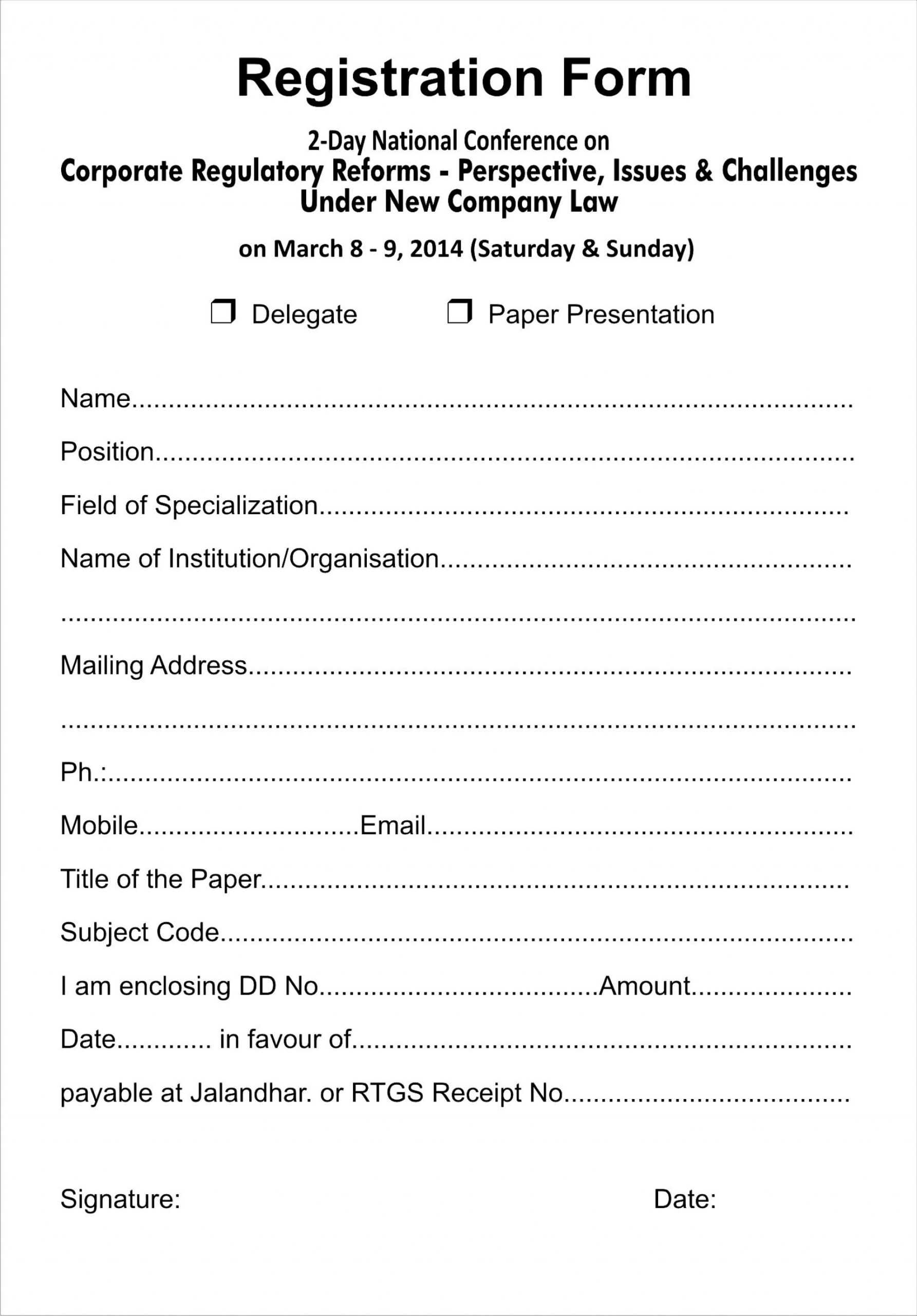 002 Free Printable Camp Registration Form Templates Template Inside Camp Registration Form Template Word