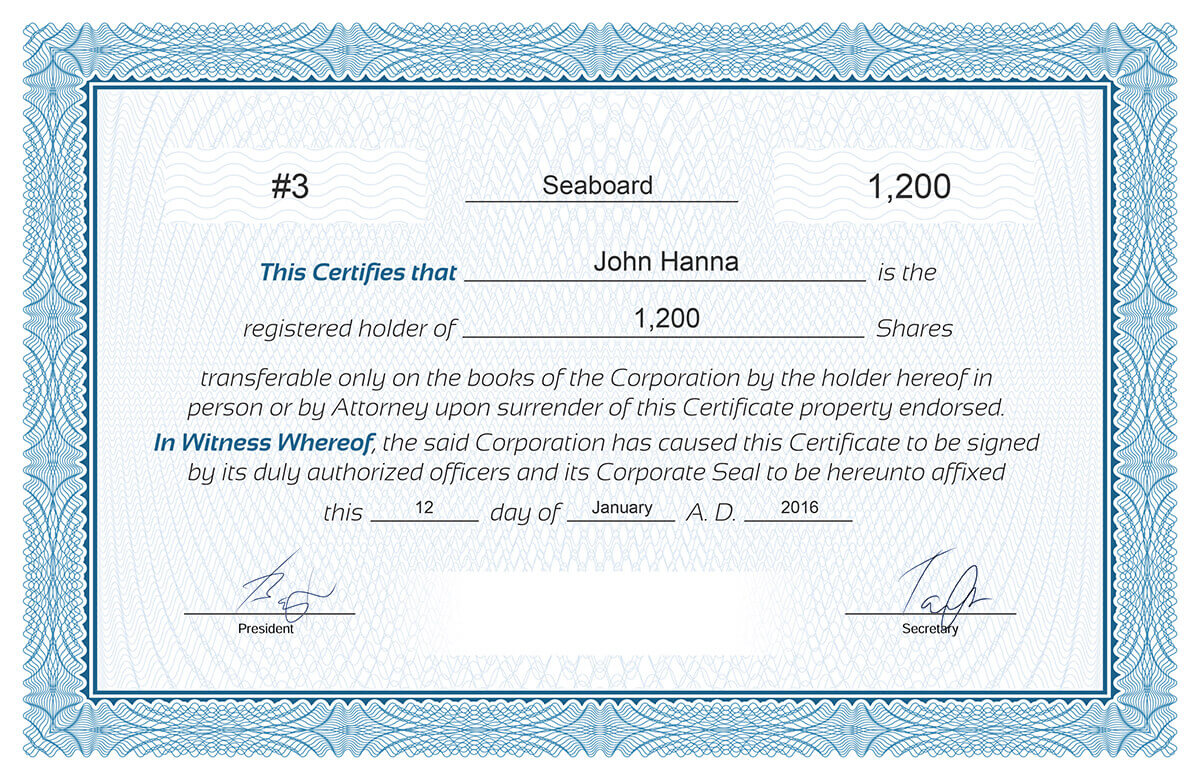 002 Inc Modern Llc Member Certificate Template Staggering For Ownership Certificate Template