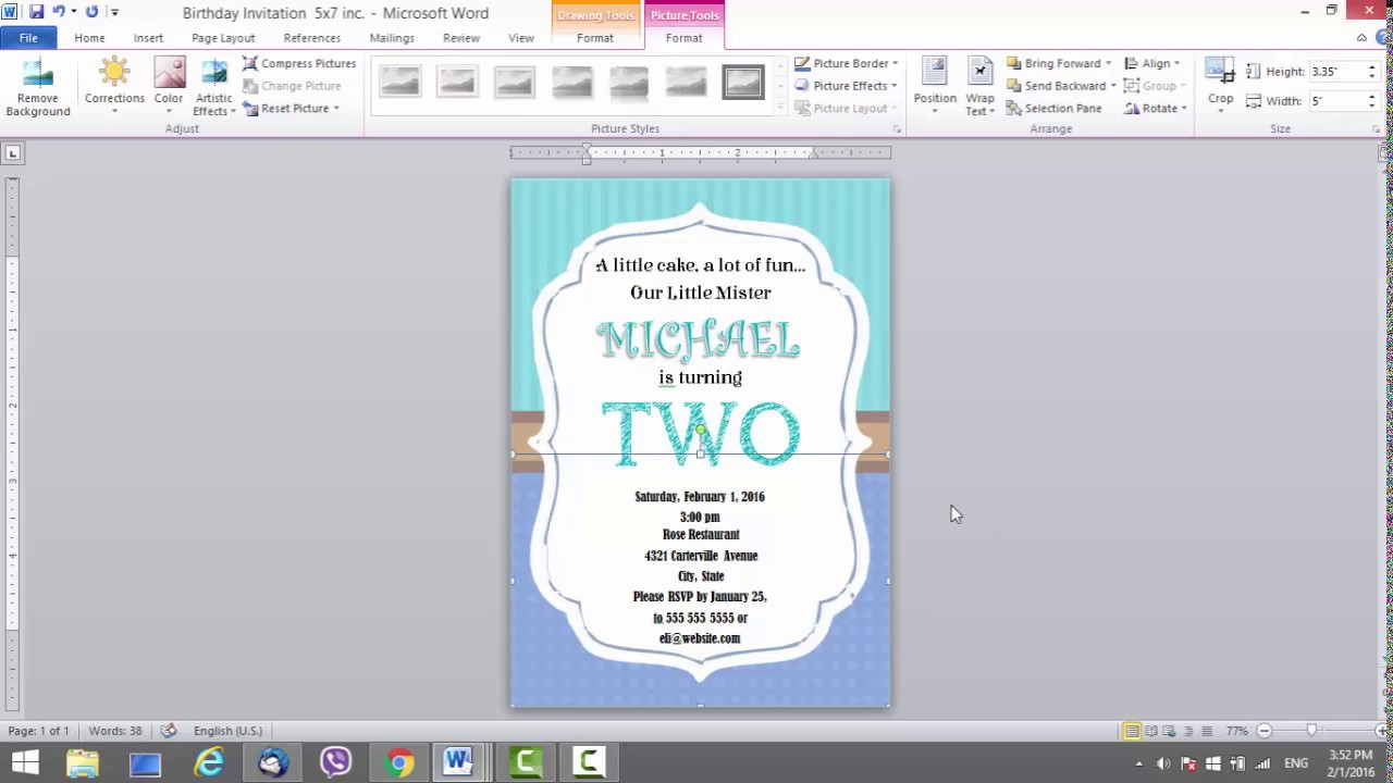 002 Microsoft Word Birthday Card Invitation Template Ideas With Regard To Microsoft Word Birthday Card Template