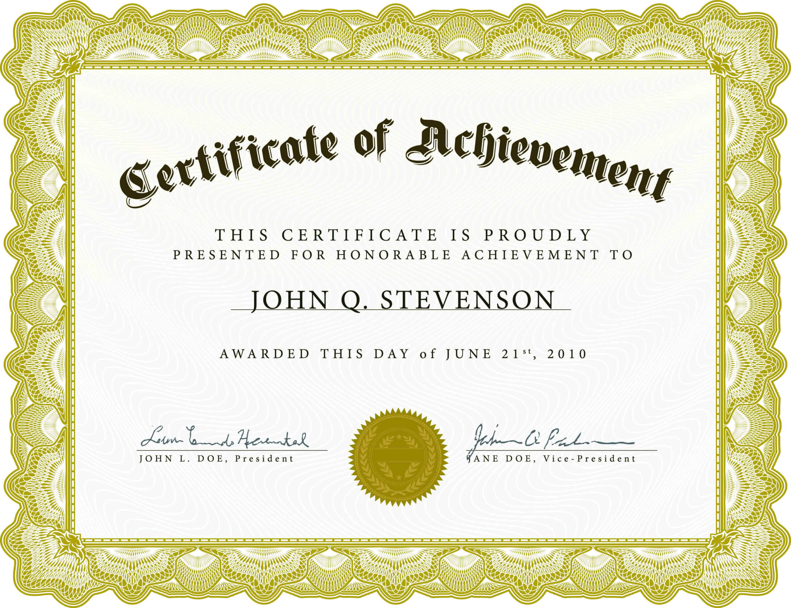 003 Certificate Of Achievement Template Free Ideas In Free Printable Certificate Of Achievement Template