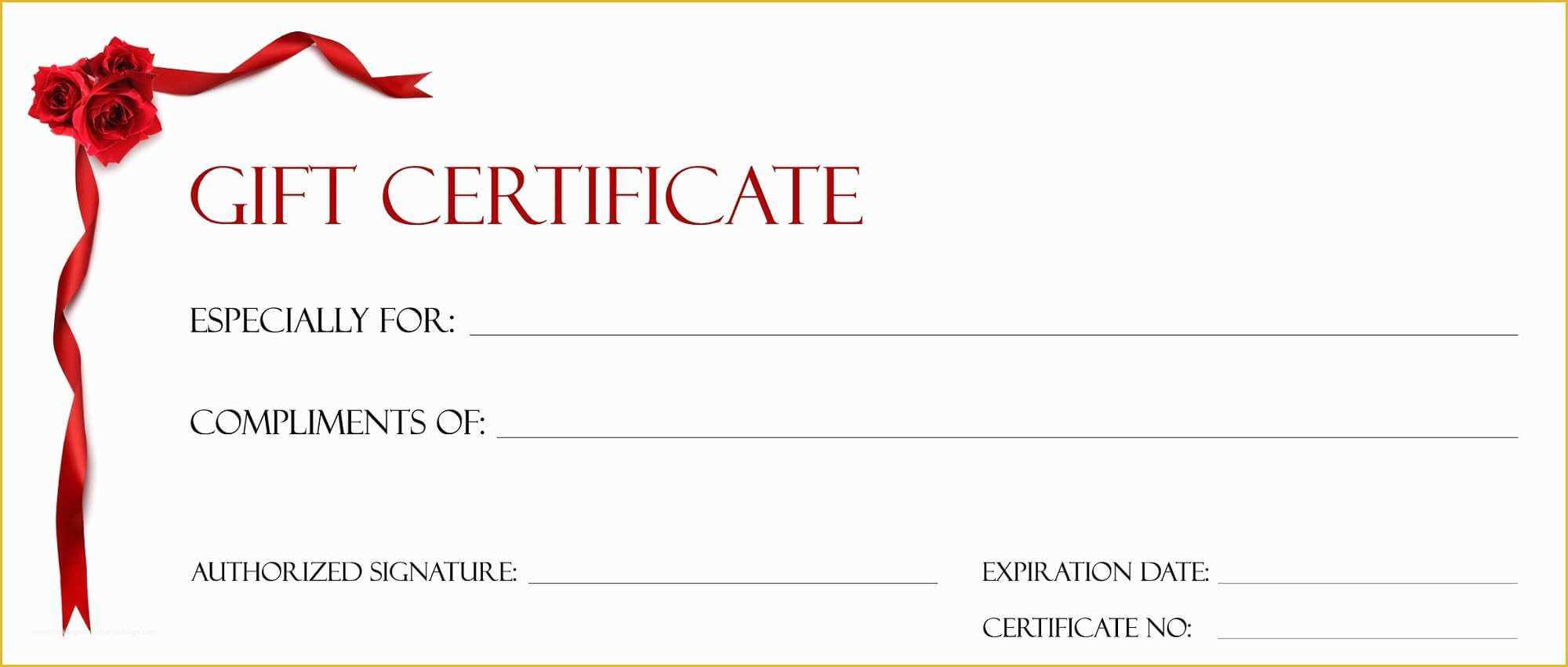 003 Gift Certificate Template Pages Free Printable Christmas With Regard To Certificate Template For Pages