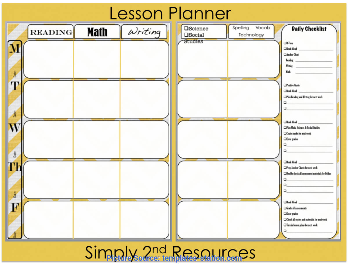 003 Good Lesson Plan Book Template Printable Templates Sta Intended For Teacher Plan Book Template Word