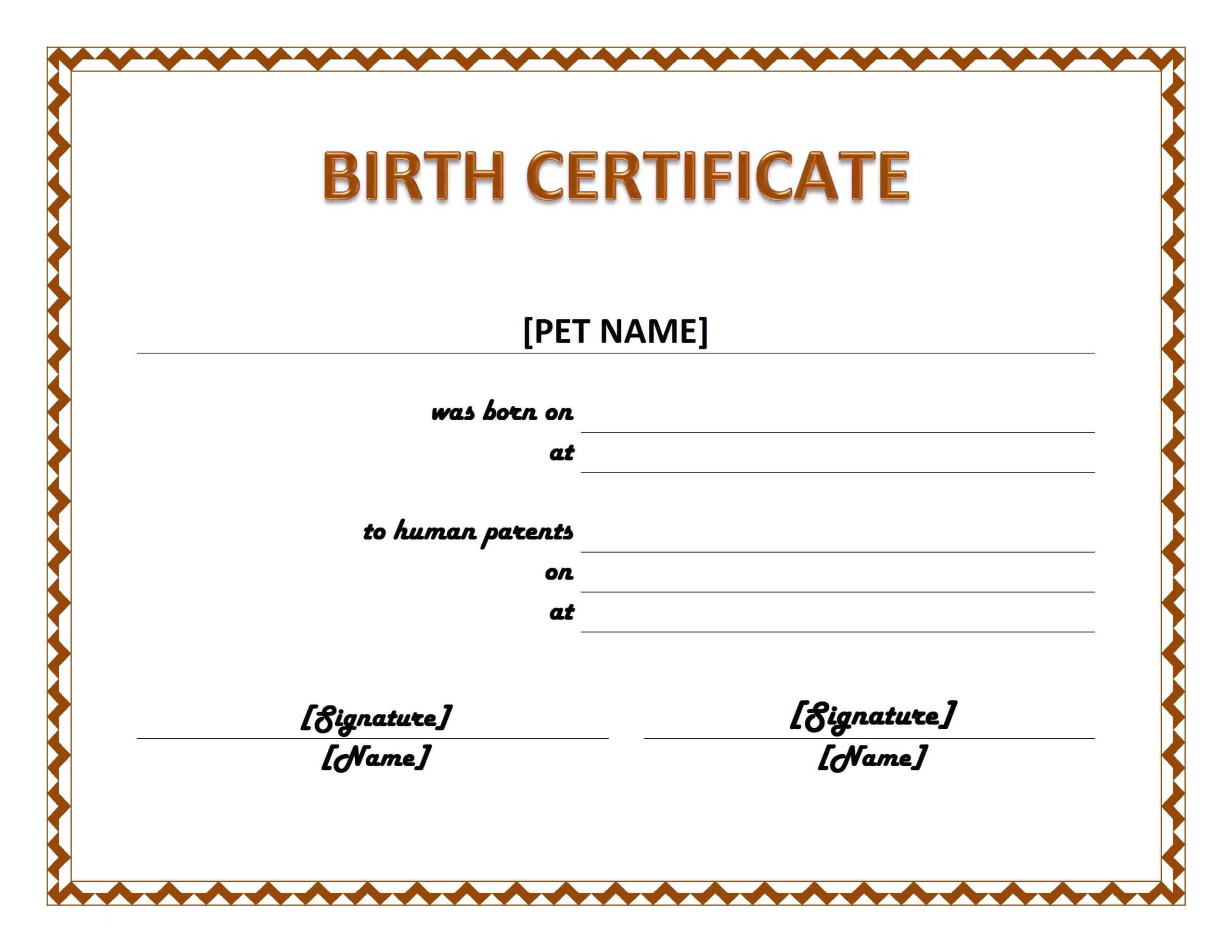003 Official Birth Certificate Template Charming Designs In Official Birth Certificate Template