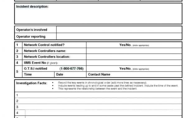 003 Template Ideas Incident Investigation Report Format In with regard to Investigation Report Template Doc