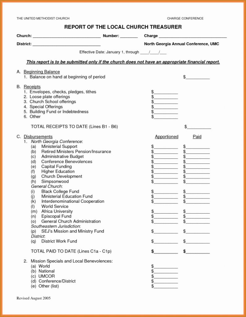 003 Template Ideas Treasurer Report Excel Church Financial Pertaining To Non Profit Monthly Financial Report Template