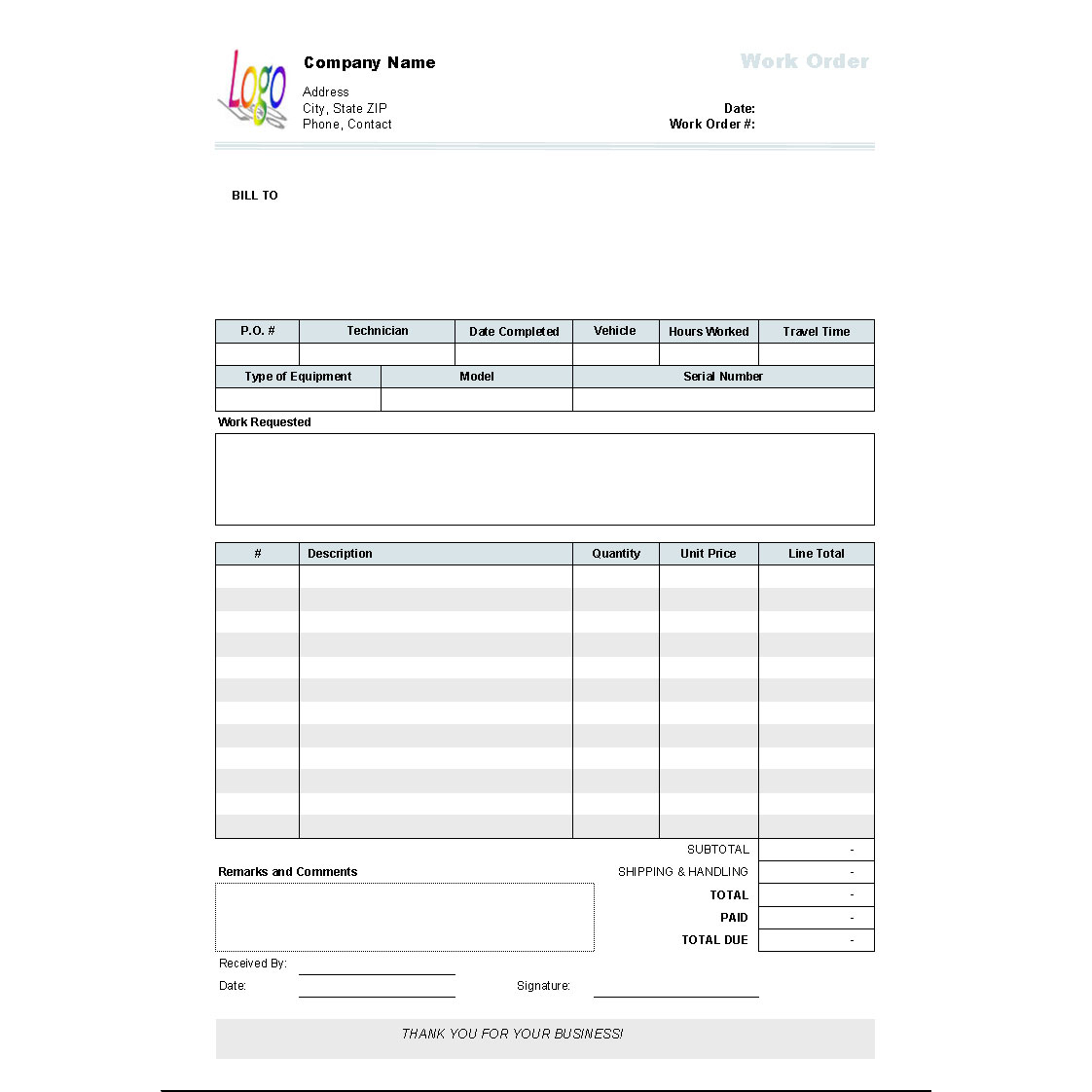 003 Template Ideas Work Order Free Unbelievable Sample Form In Service Job Card Template