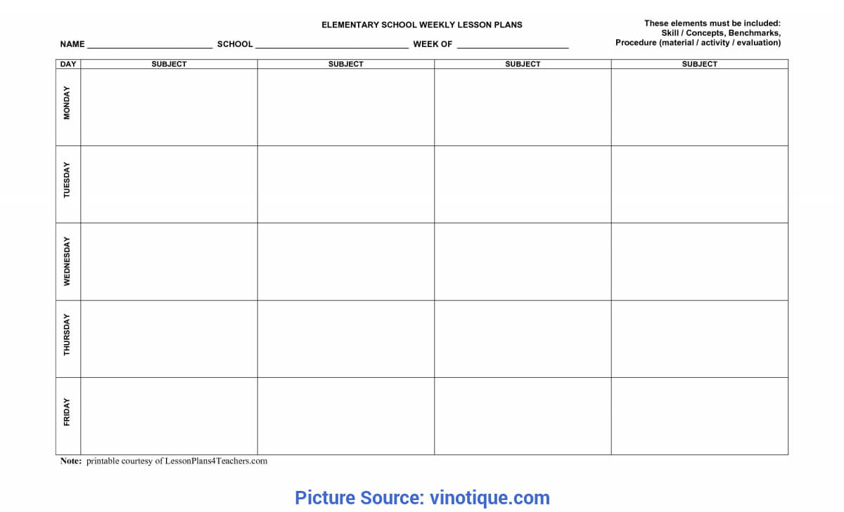004 Best Lesson Plan Template Word Editable Photos Of Weekly In Teacher Plan Book Template Word
