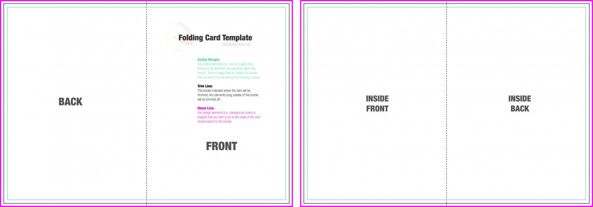 004 Blank Quarter Fold Card Template Free Ideas Greeting In Foldable Card Template Word