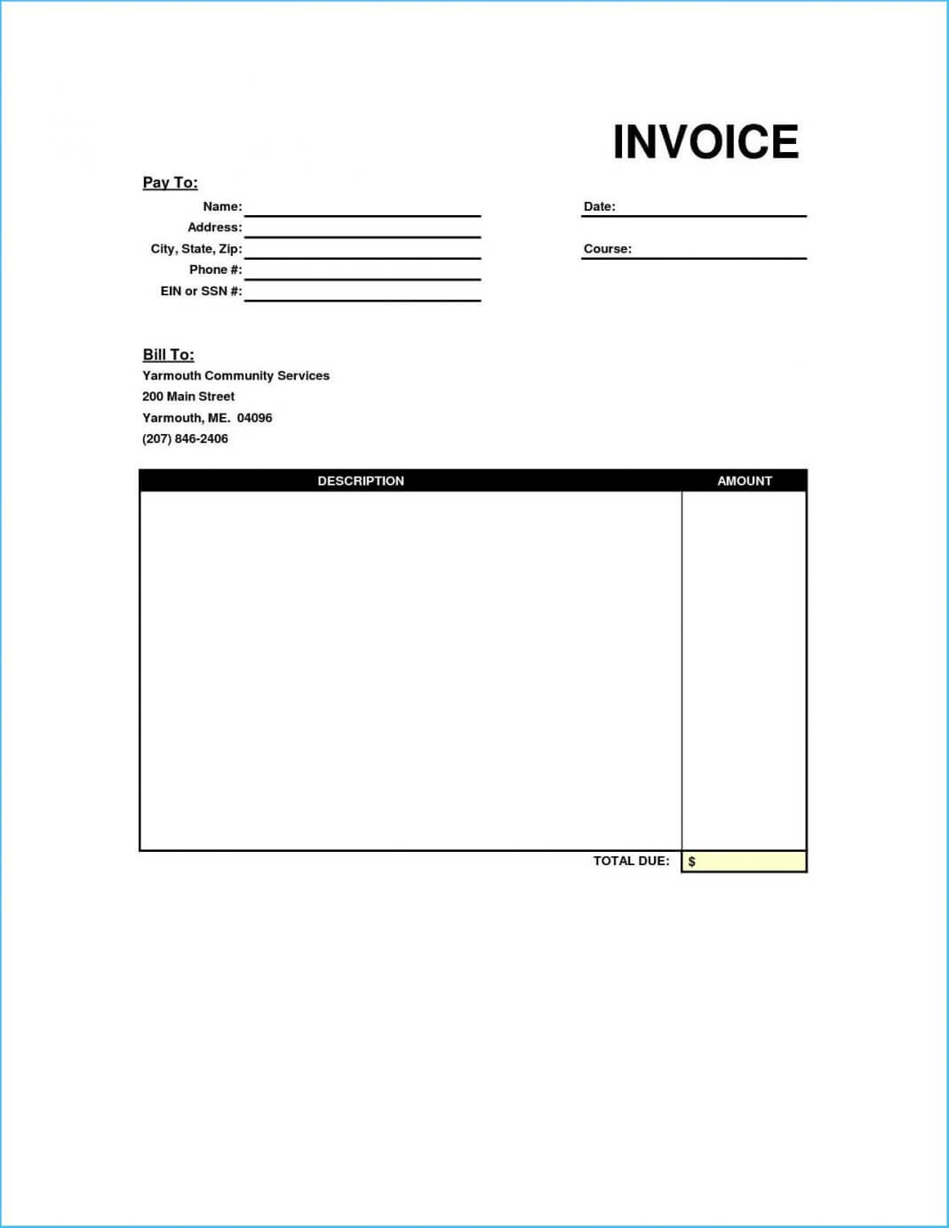 004 Free Printable Invoice Template Microsoft Word Ideas Regarding Free Printable Invoice Template Microsoft Word
