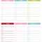 004 House Cleaning Checklist Weekly Schedule Template Inside Blank Cleaning Schedule Template