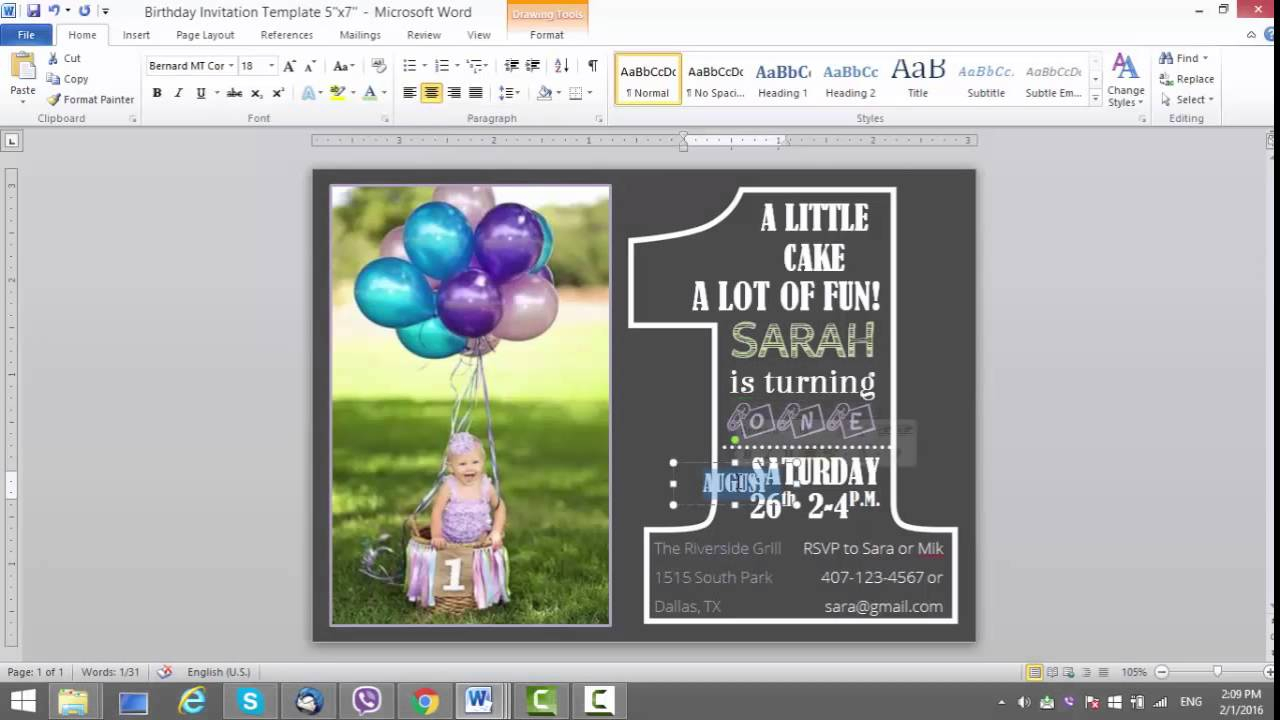 004 Maxresdefault Microsoft Word Birthday Card Invitation With Regard To Microsoft Word Birthday Card Template