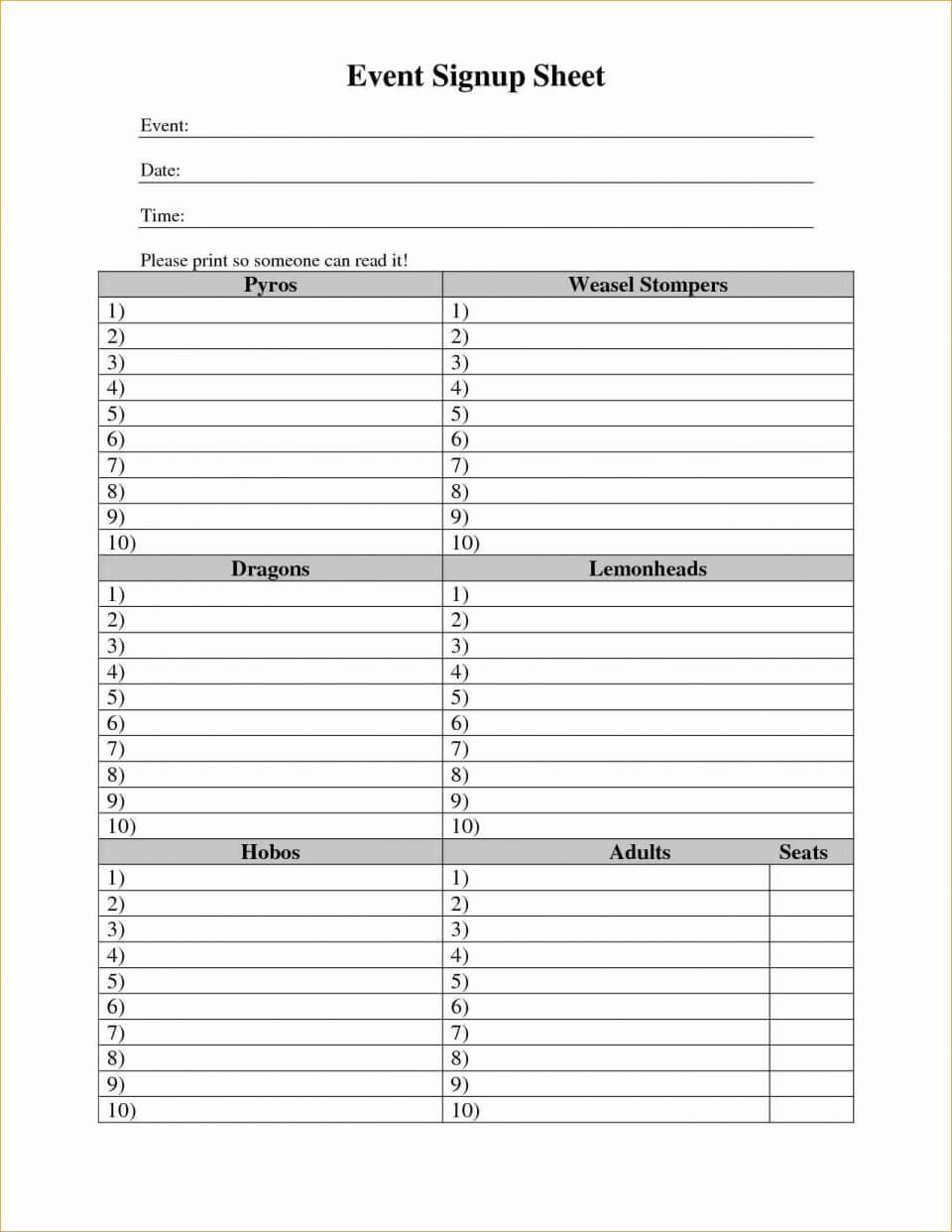004 Template Ideas Potluck Signup Sheet Word Awesome Snack Intended For Potluck Signup Sheet Template Word