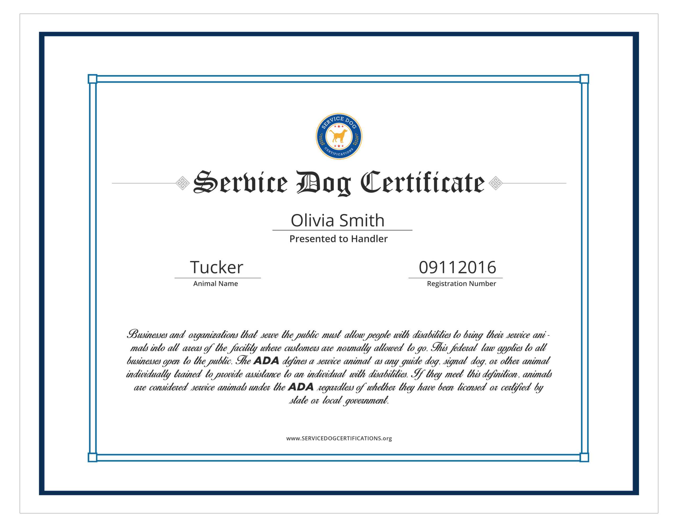 004 Template Ideas Service Dog Certificate Elegant Throughout Service Dog Certificate Template