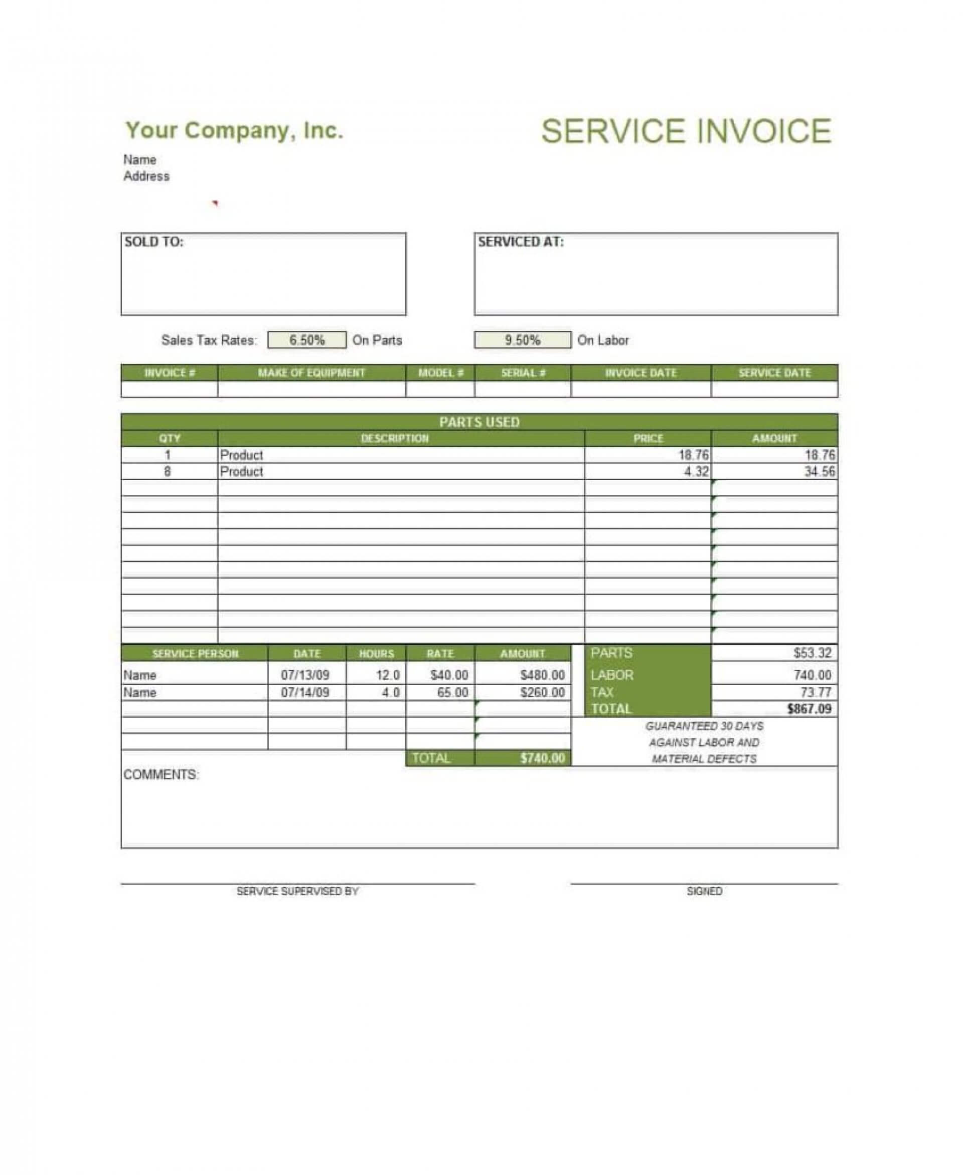 004 Template Ideas Simple Service Invoice Templates Word Inside Microsoft Office Word Invoice Template