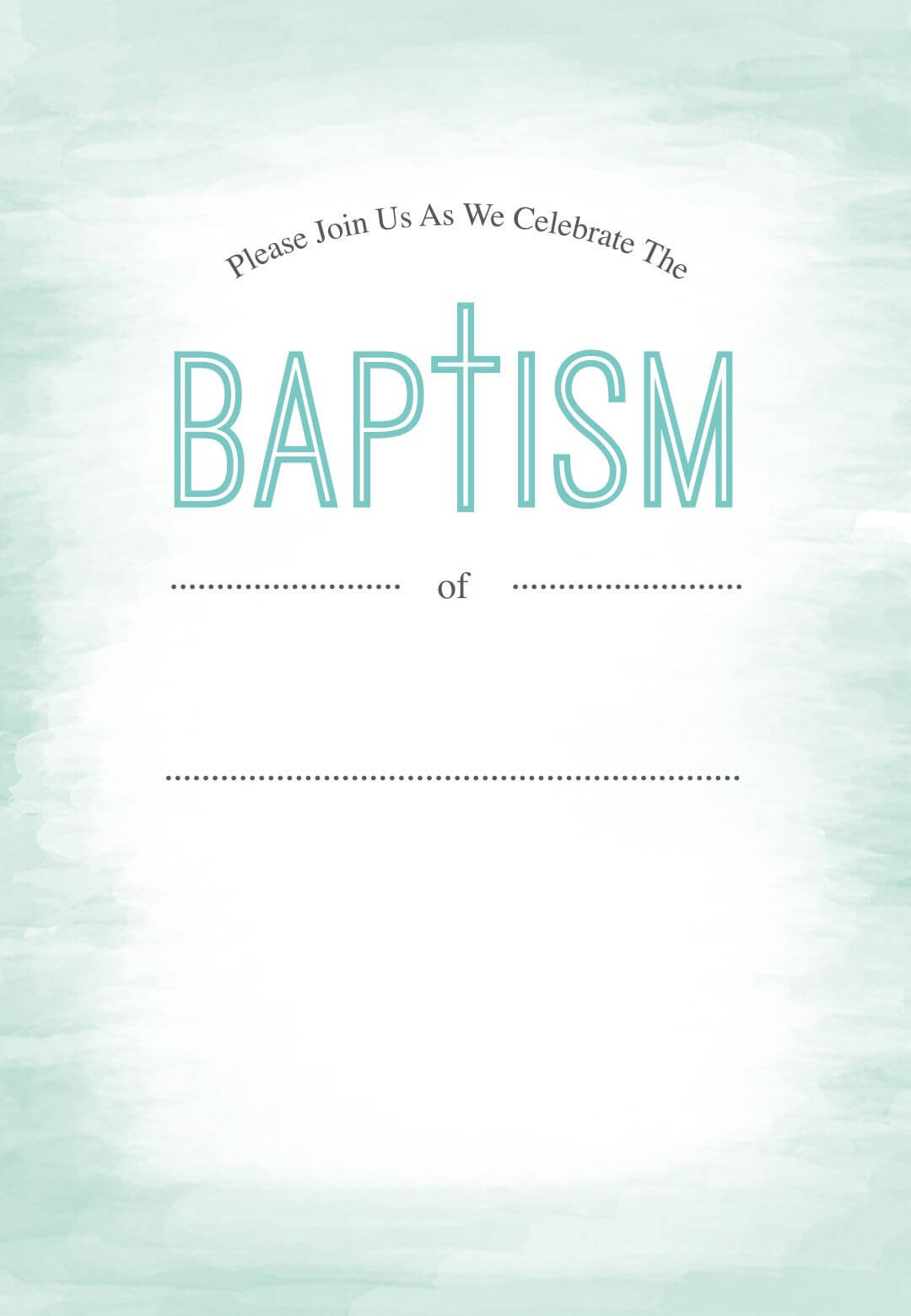005 Free Baptism Invitation Templates Template Ideas With Blank Christening Invitation Templates