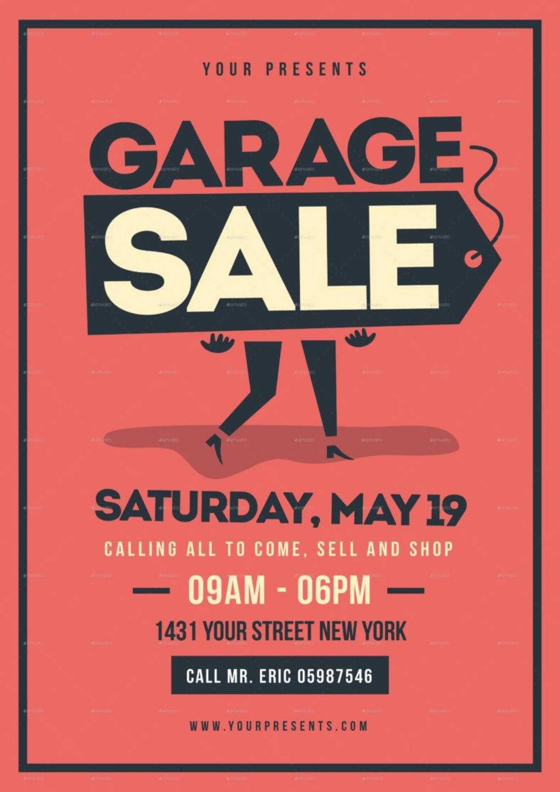 005 Garage Sale Flyer Template Word Ideas Retro Stunning Within Garage Sale Flyer Template Word