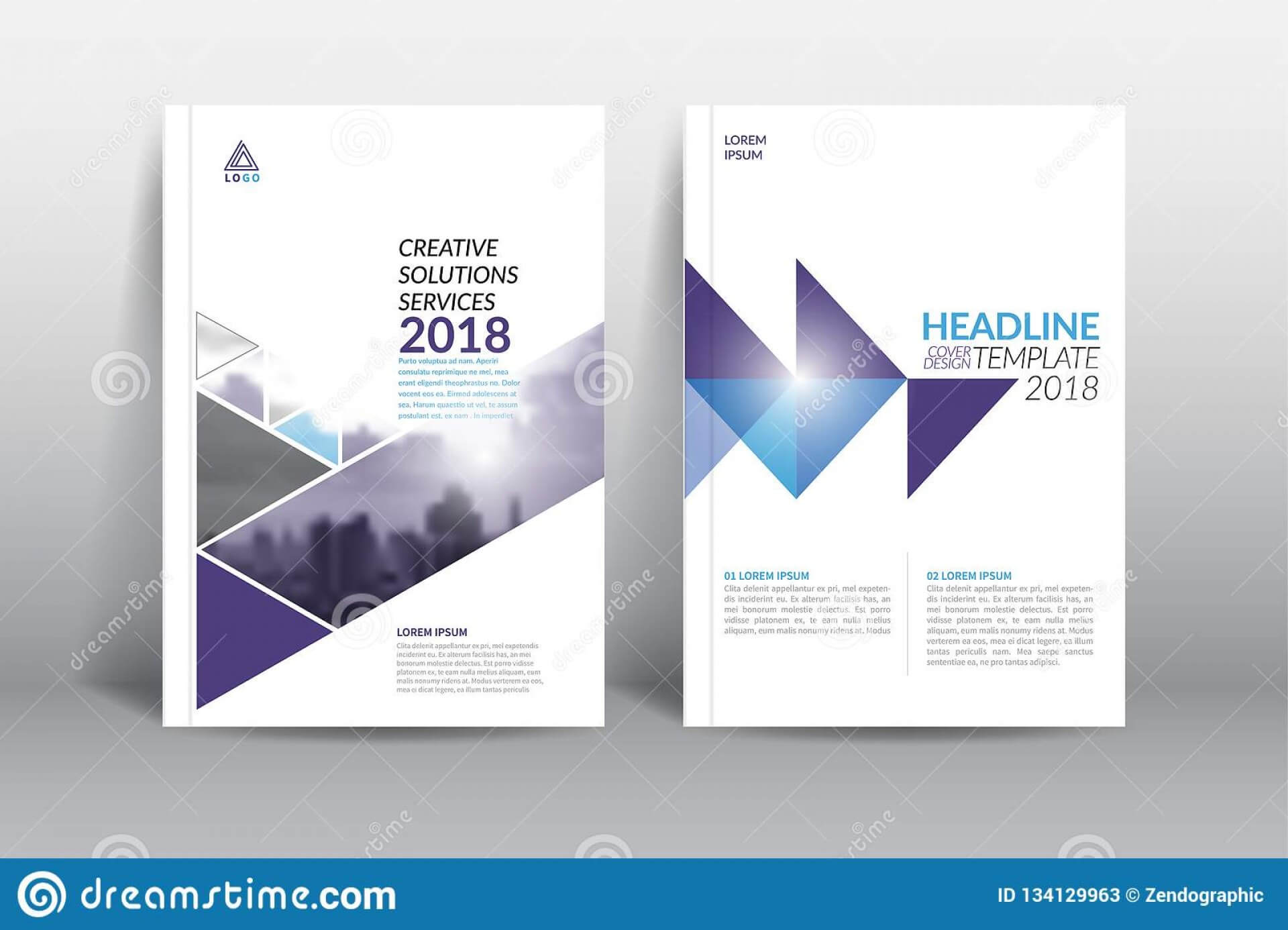 005 Modern Annual Report Template With Cover Design Vector With Regard To Cover Page For Annual Report Template