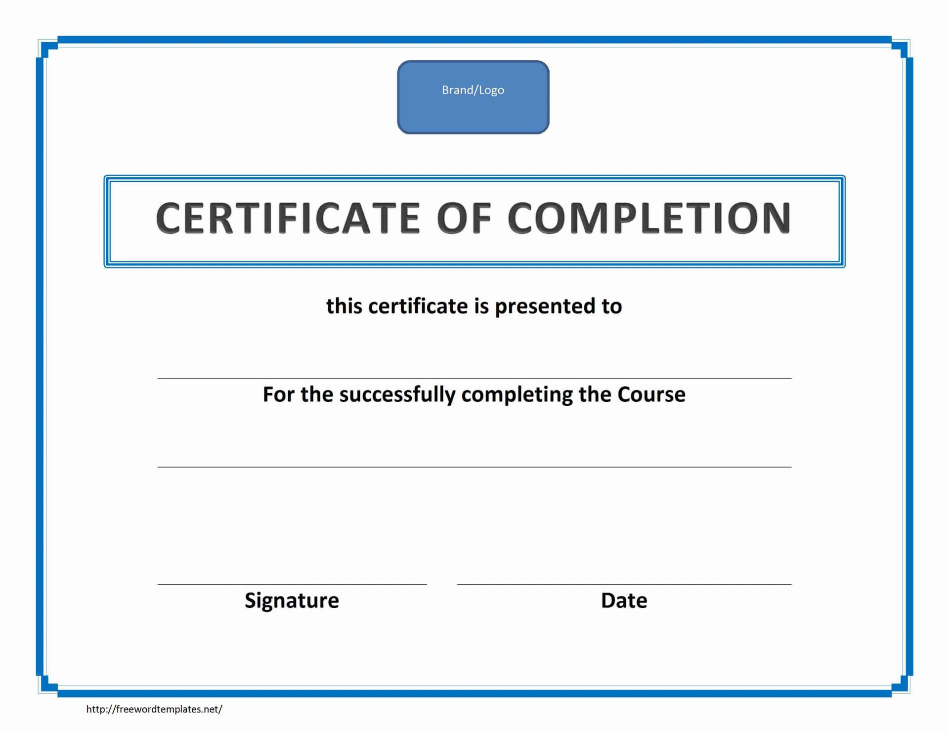 005 Ms Word Certificate Template Download Ideas Training Of Within Landscape Certificate Templates