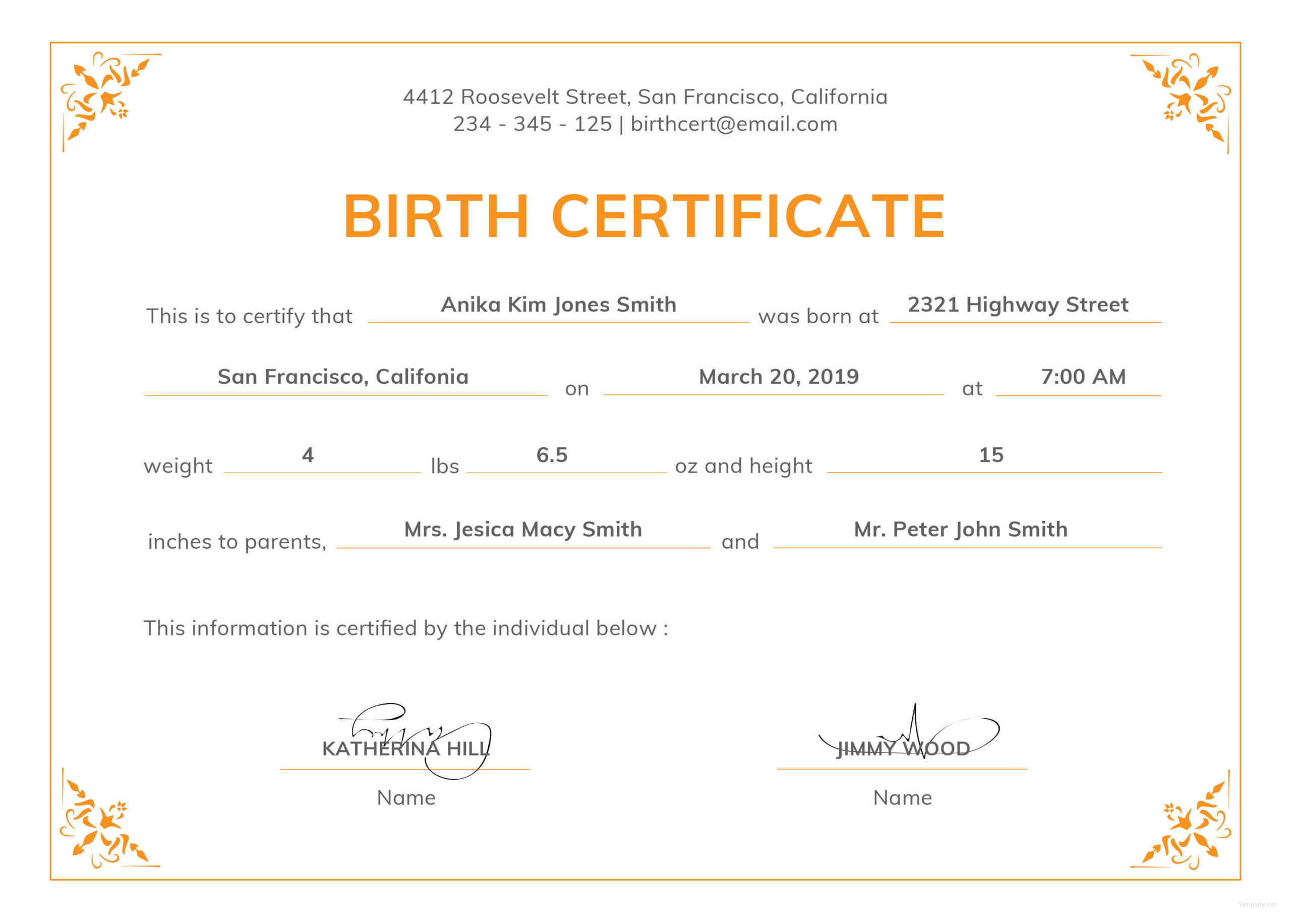 005 Official Birth Certificateplate Or Full Uk With Texas Intended For Birth Certificate Template Uk