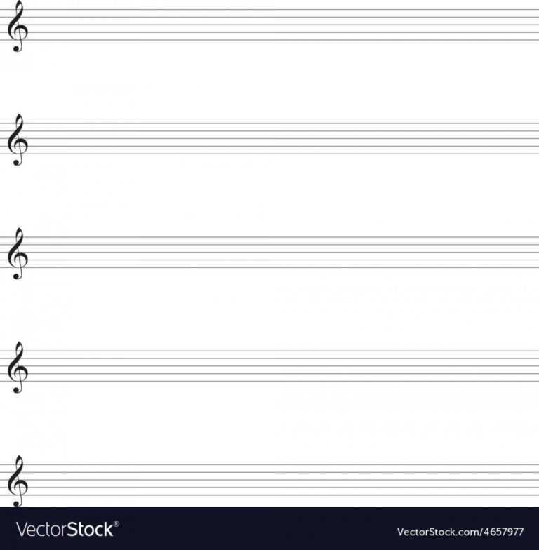 4/4 Time Signature Double Bar Blank Sheet Music | Woo! Jr With Regard ...