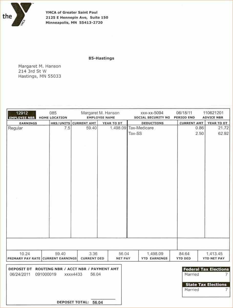 006 Pay Stub Template Word Excellent Ideas Download Document Within Free Pay Stub Template Word