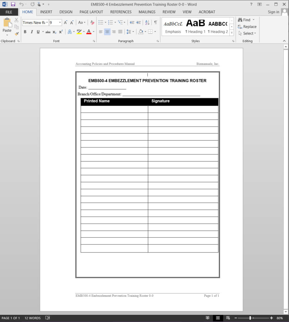 006 Template Ideas Training Manual Word Embezzlement Intended For Training Manual Template Microsoft Word