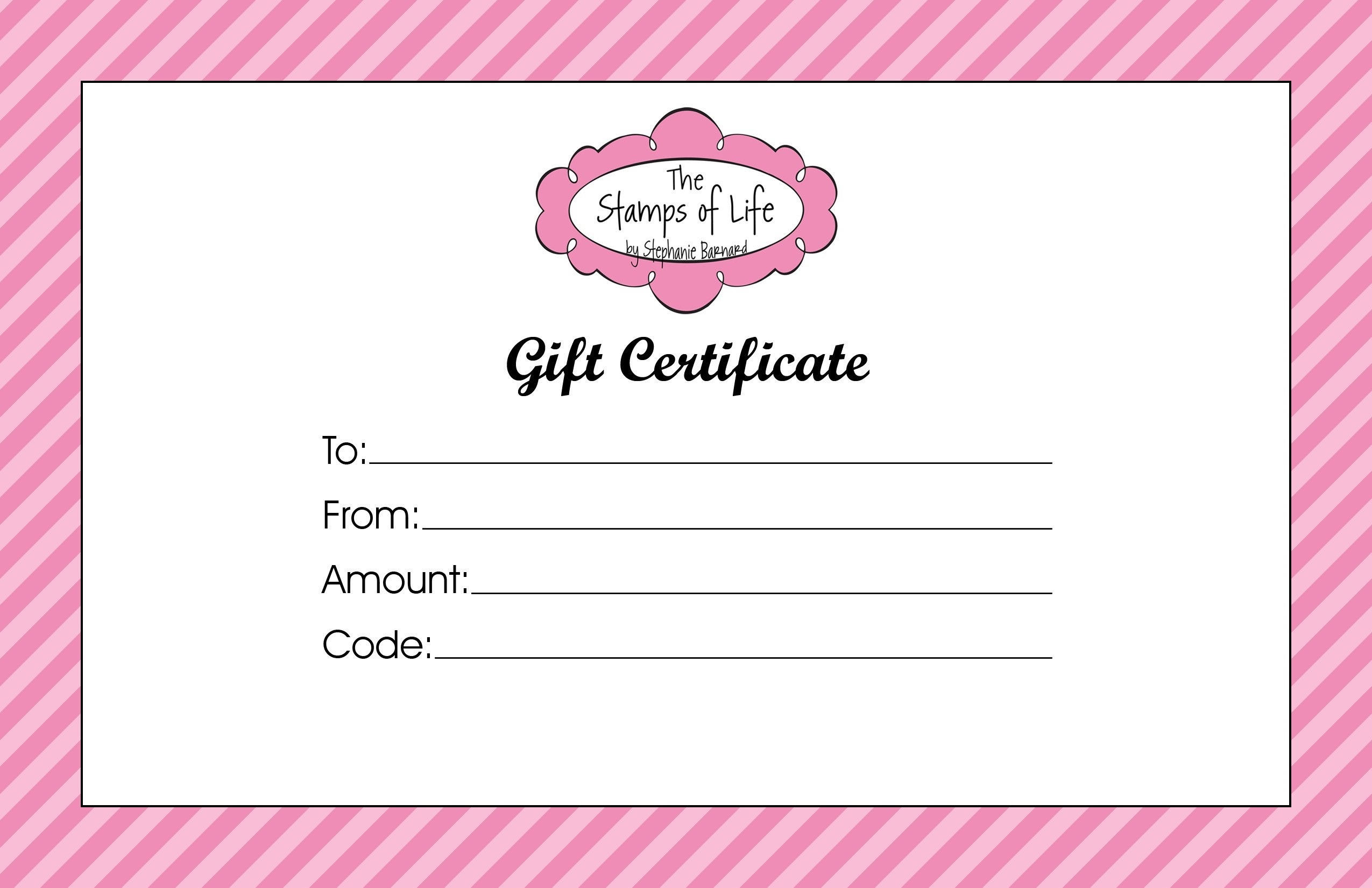 007 Captivating Gift Certificate Template Word Example Pertaining To Pink Gift Certificate Template