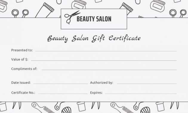 007 Editable Beauty Salon Gift Certificate Template Free pertaining to Salon Gift Certificate Template