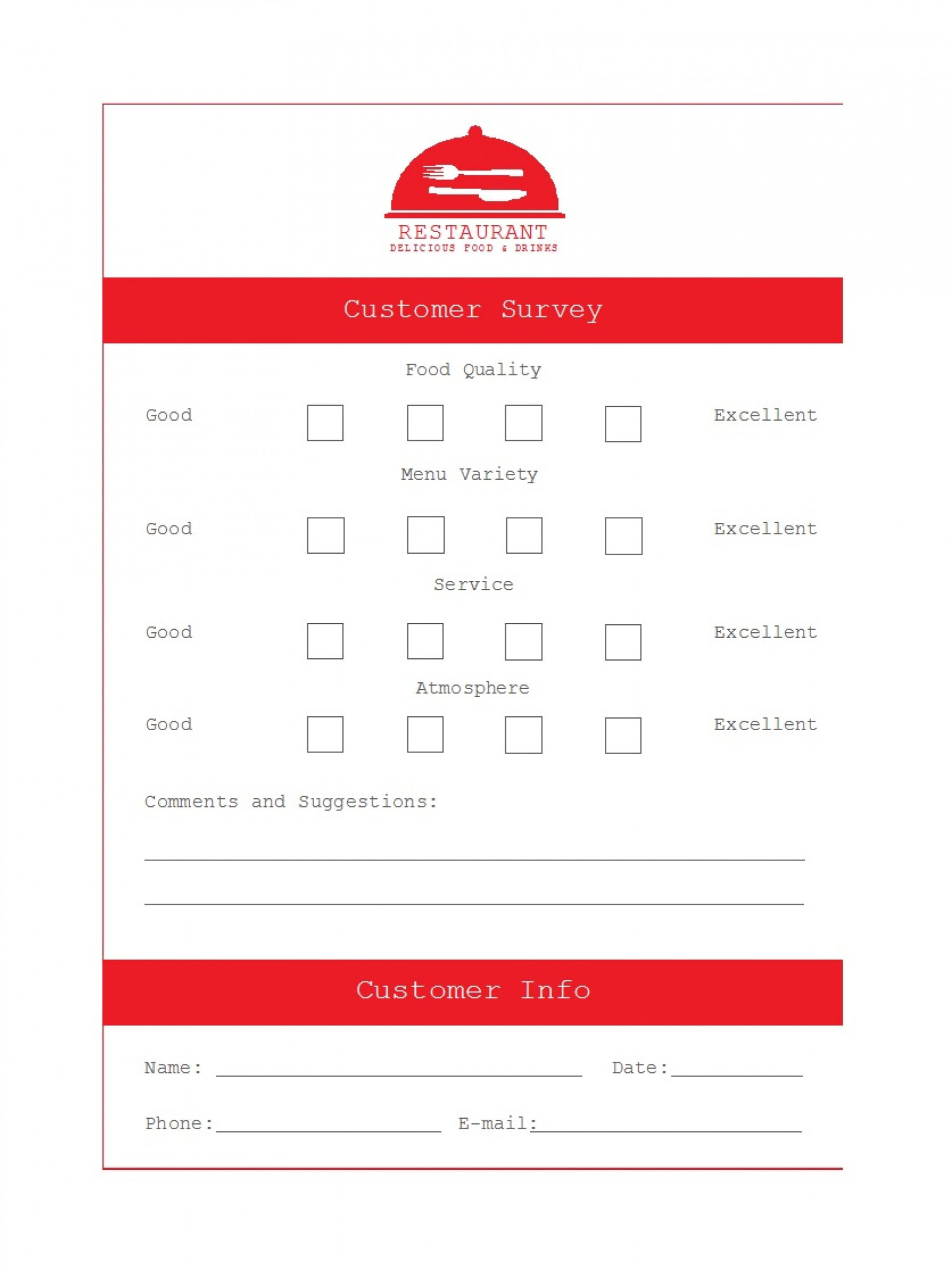 007 Restaurant Comment Card Template Frightening Ideas For Inside Restaurant Comment Card Template