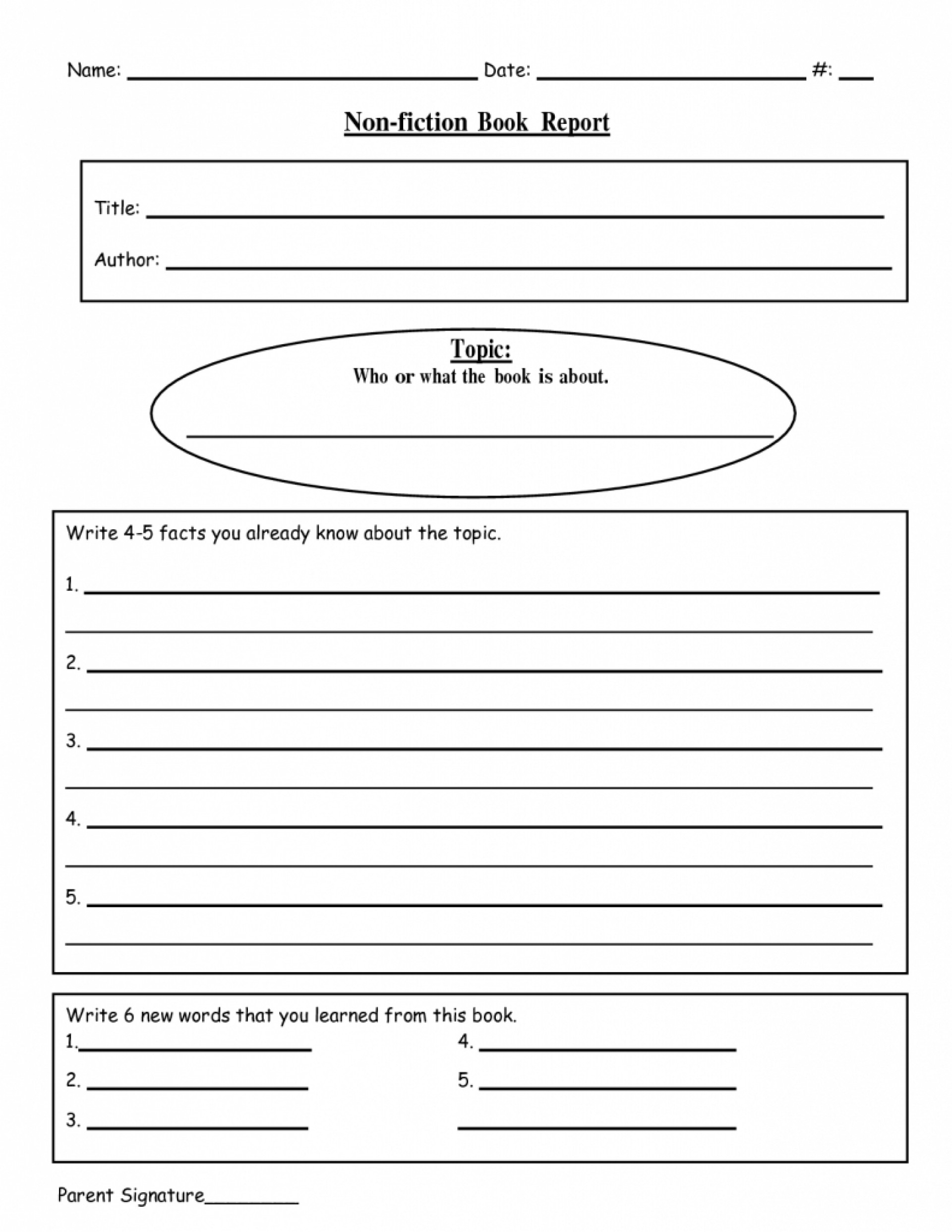 008 Book Template Free Printable Ideas Report Templates In First Grade Book Report Template