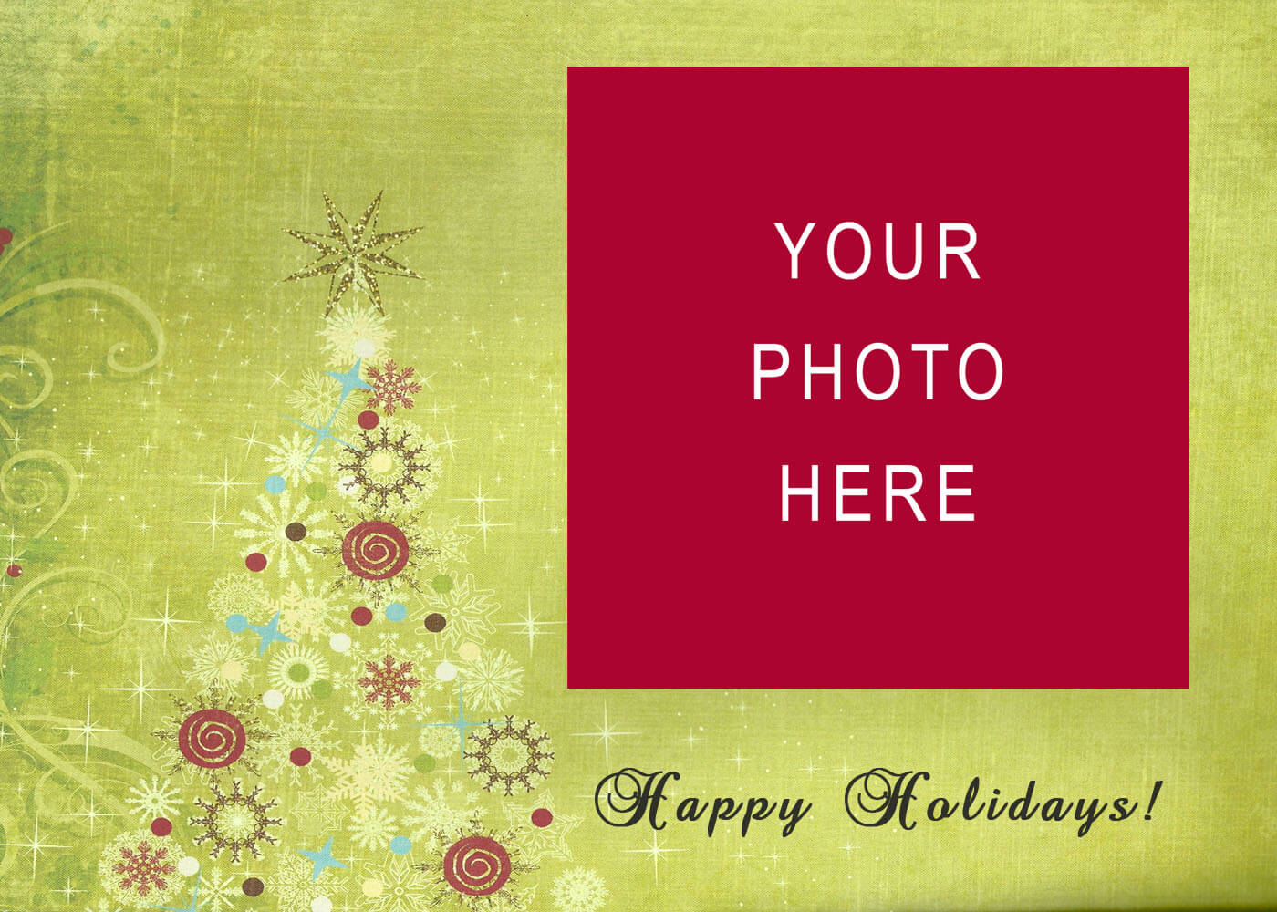 008 Christmas Card Templates Free Download Images In Photo Inside Happy Holidays Card Template