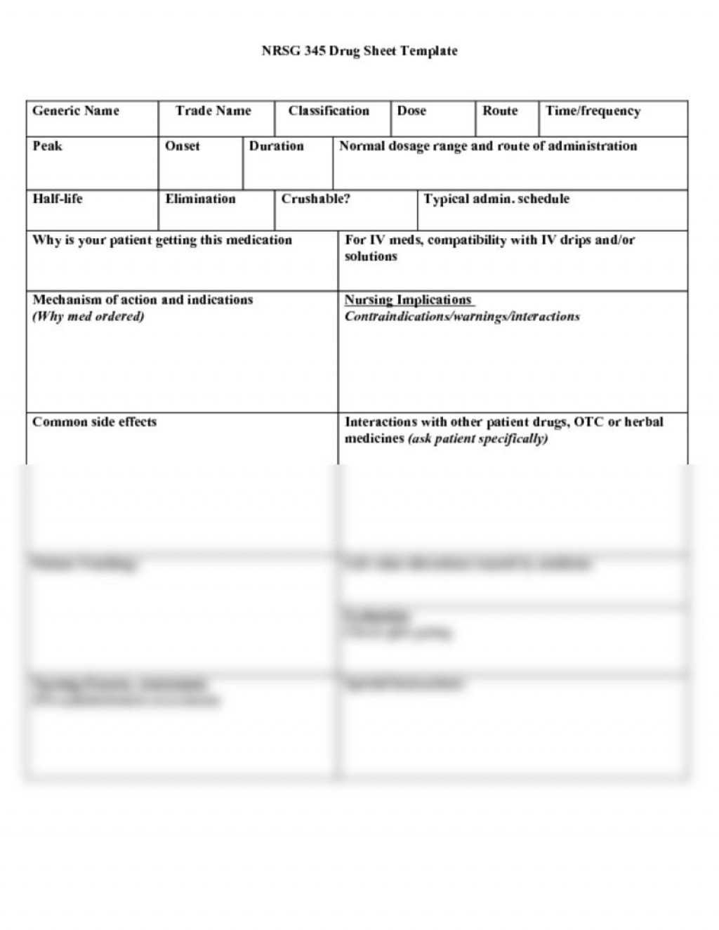 008 Nursing Drug Card Template Staggering Ideas Download Pertaining To Med Card Template