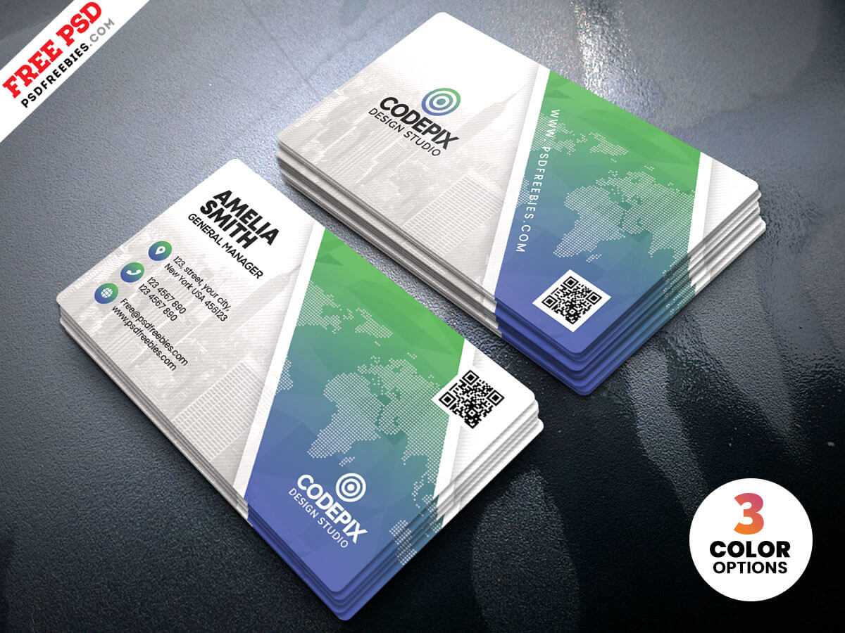 008 Print Ready Business Card Design Psd Template Photoshop Regarding Business Card Template Size Photoshop