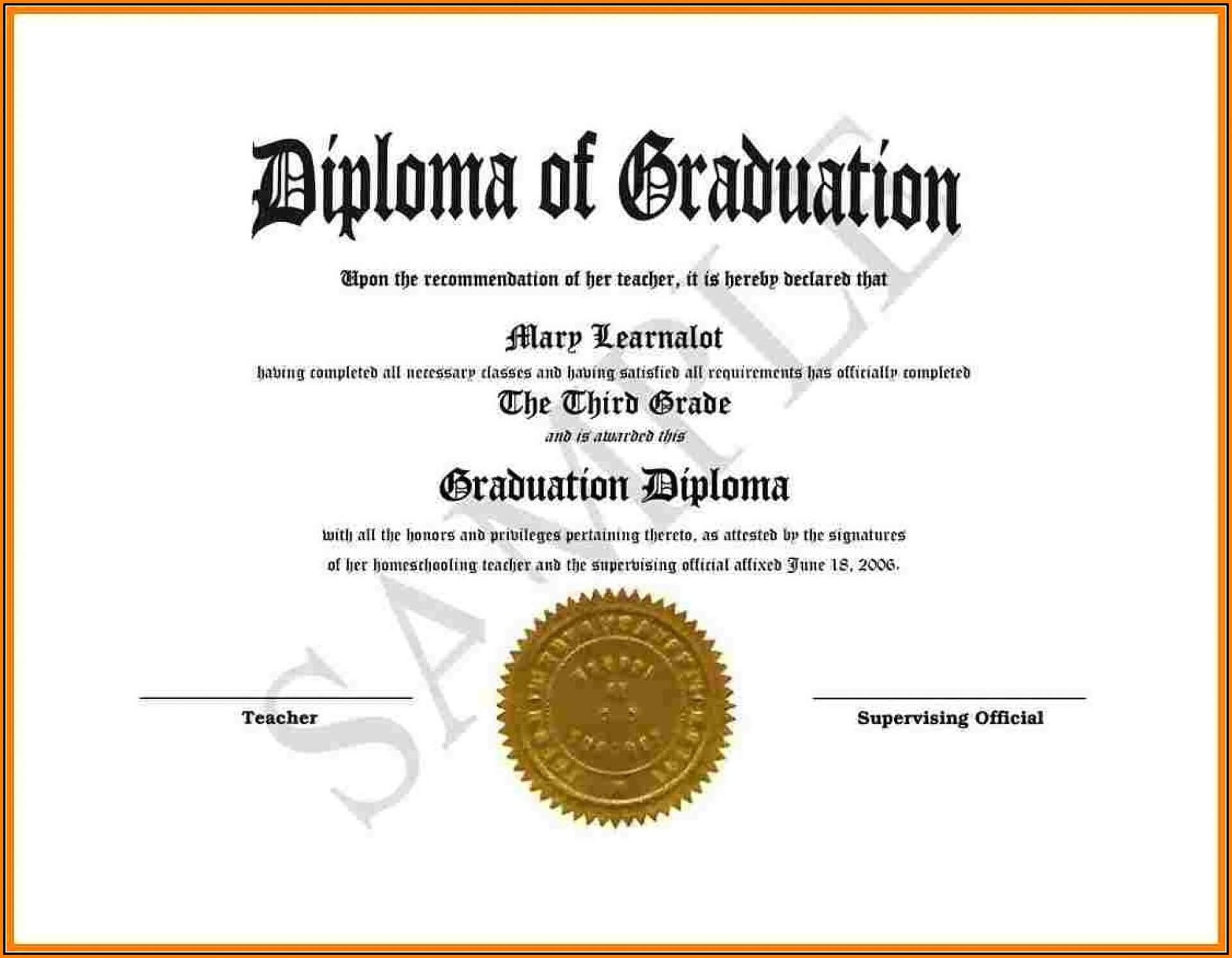 008 Template Ideas Diploma Free Download Awful High School Intended For Fake Diploma Certificate Template
