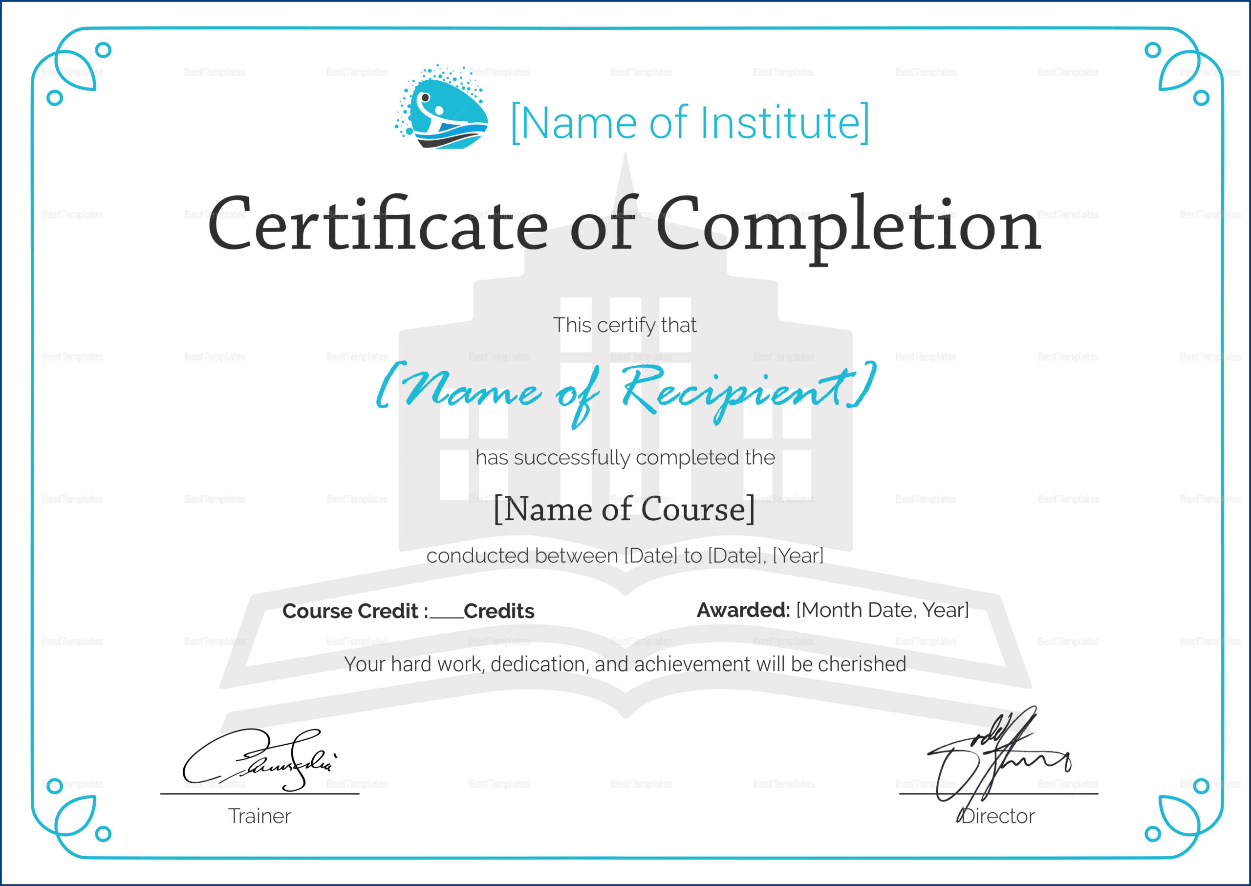 008 Template Ideas Training Completion Certificate Format Intended For Free Training Completion Certificate Templates