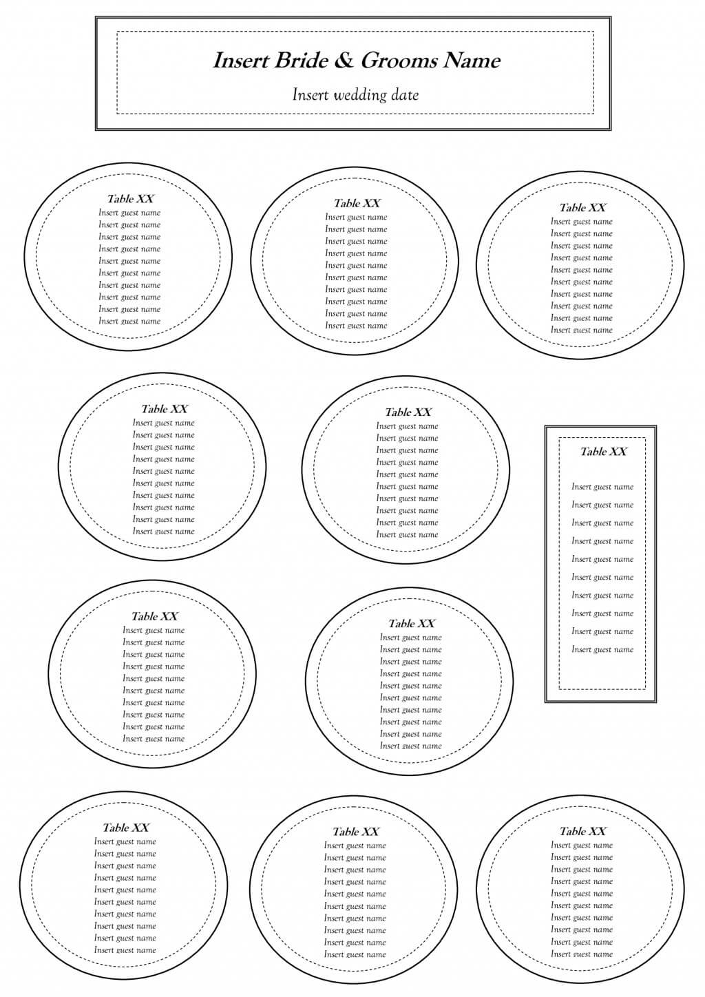 009 Seating Chart Template Word Ideas Impressive Wedding For Wedding Seating Chart Template Word