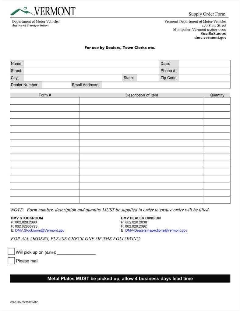 009 Simple Supply Order 788X1019 Form Template Fantastic For Travel Request Form Template Word