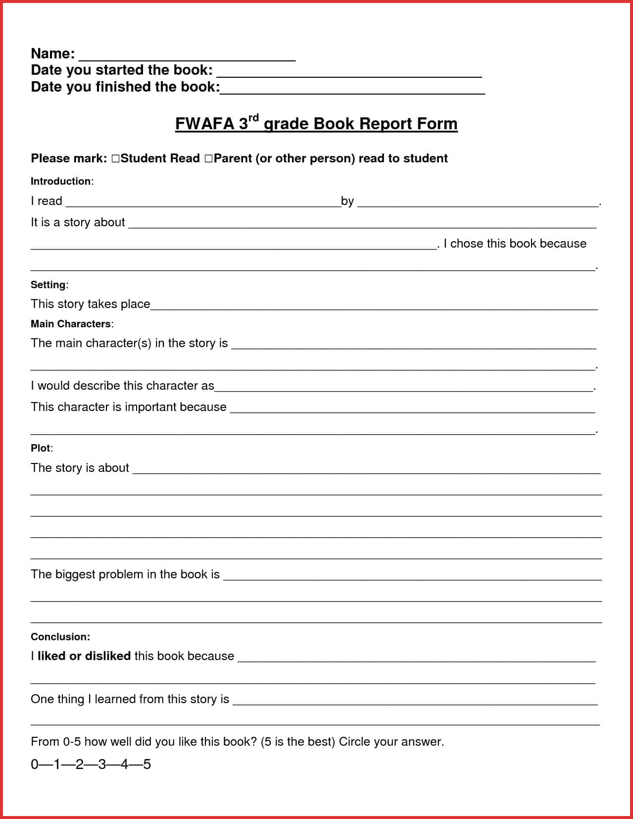 010 6Th Grade Book Report Template Ideas 3Rd Pdf Best Of Regarding 6Th Grade Book Report Template