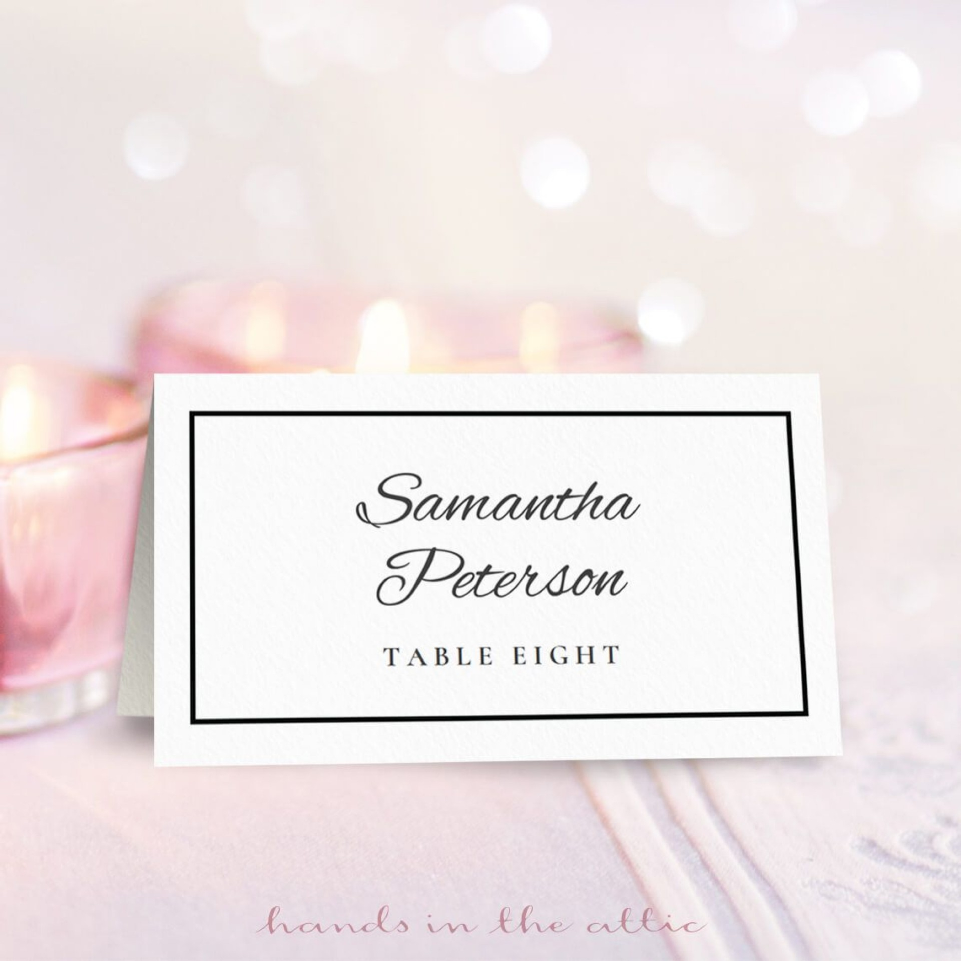 010 Template Ideas Floral Wedding Placecard Printable Escort In Table Name Cards Template Free