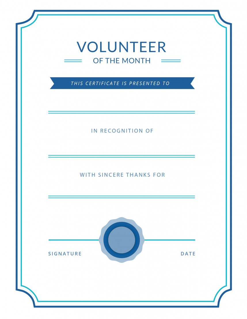 011 Certificate Volunteer Templatelab Com Template Ideas Of Intended For Volunteer Certificate Templates