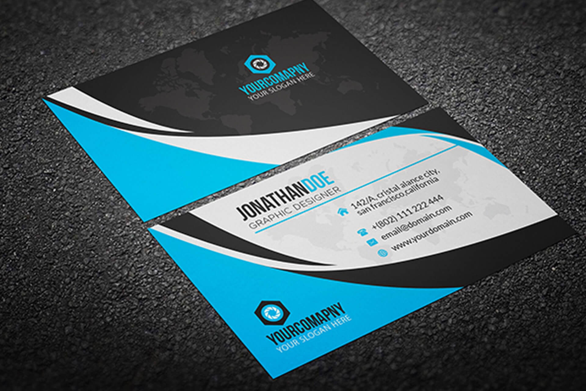011 Creative Business Card Template Psd Cards Templates For Free Complimentary Card Templates