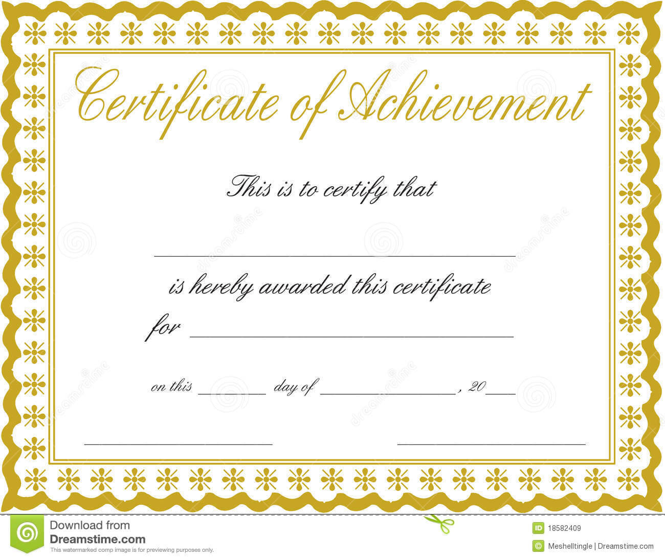 011 Free Printable Certificate Of Achievement Template Blank Within Certificate Of Achievement Template Word
