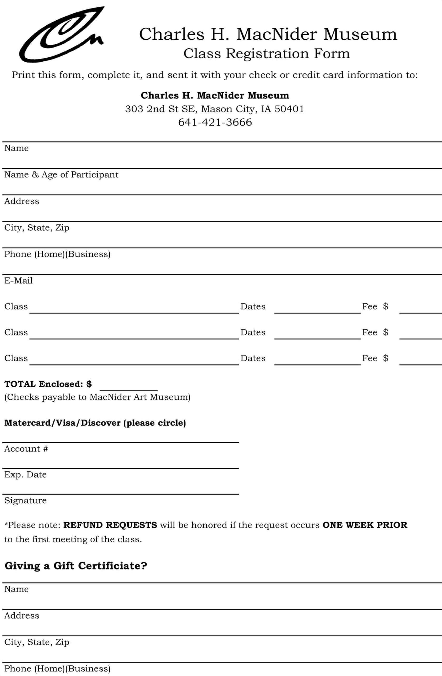 012 Registration Forms Template Word Free Hotel Form New Regarding Registration Form Template Word Free