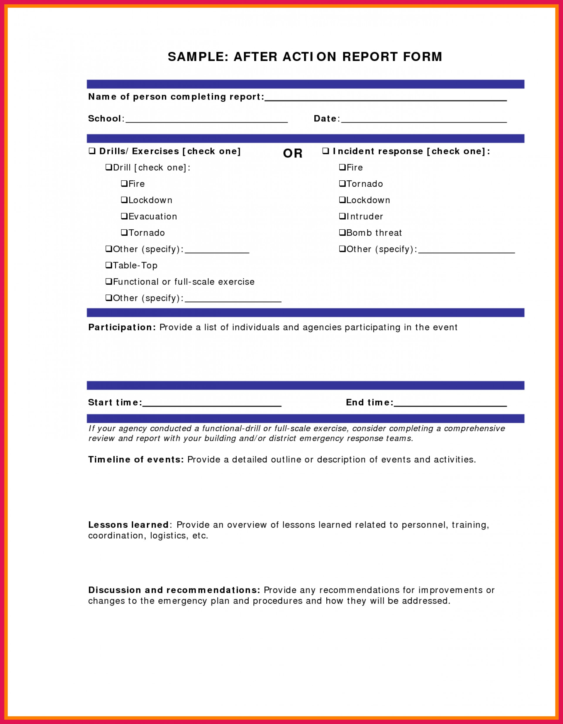013 After Action Report Template Fascinating Ideas Word Army For After Training Report Template